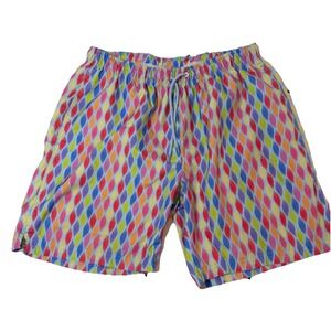TAILORBYRD Swim Beach Surf Shorts Mesh Lined Stretch Waist‎ Size Large